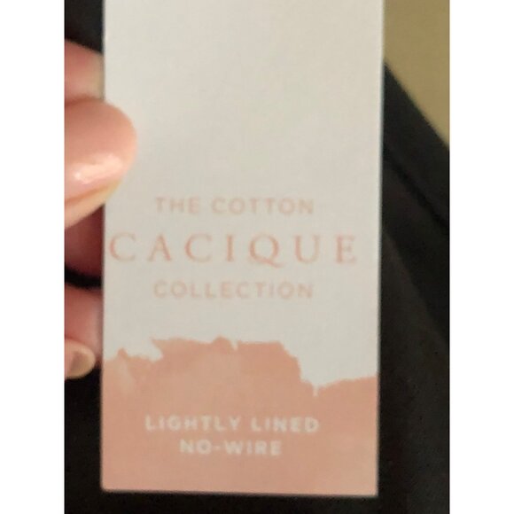 NWT Cacique Lane Bryant Black Wireless Lightly Lined Bra 46DDD - Picture 7 of 7